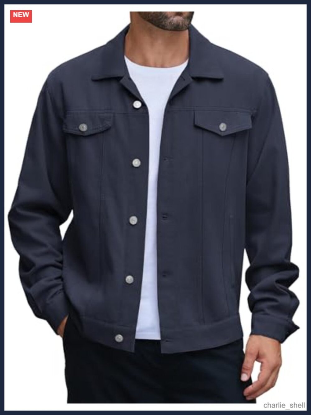 Men's Cotton Denim Jacket Lightweight Trucker Western Casual Fashion Jean Coat